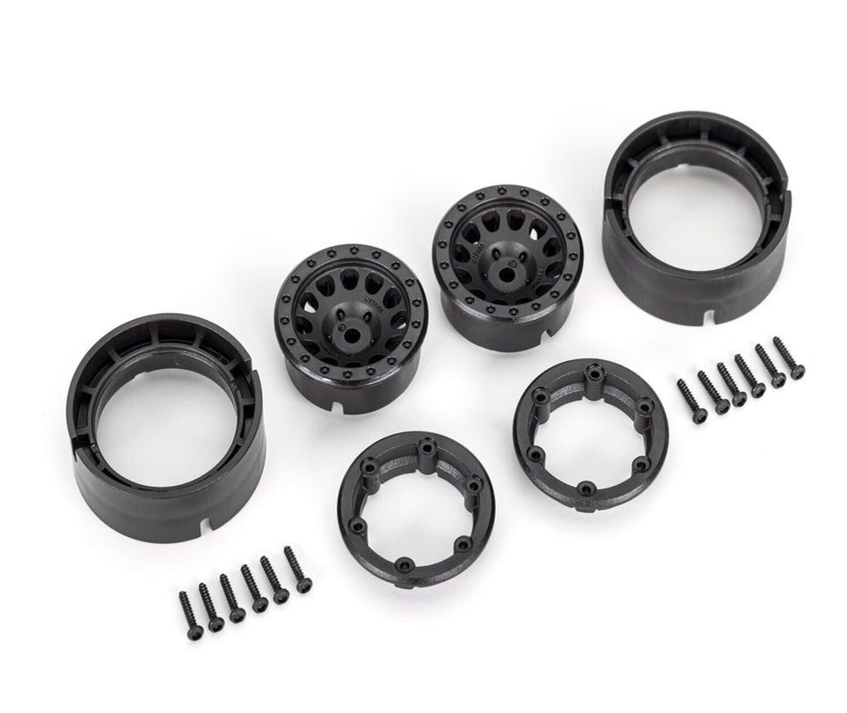 Traxxas 9781 TRX-4M Wheels Method 105 1.0” Black Beadlock - PowerHobby