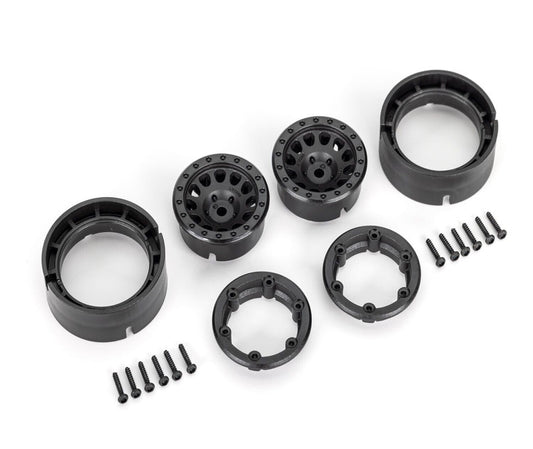 Traxxas 9781 TRX-4M Wheels Method 105 1.0” Black Beadlock - PowerHobby