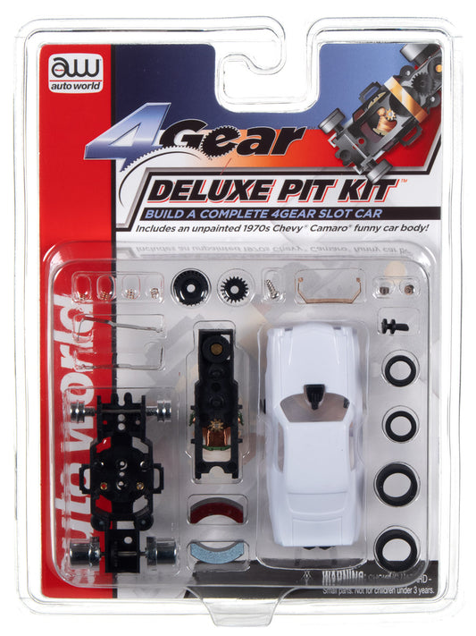 Auto World 4Gear Deluxe Pit Kit Chevy Camaro Funny Car for AFX HO Slot TRX109 - PowerHobby