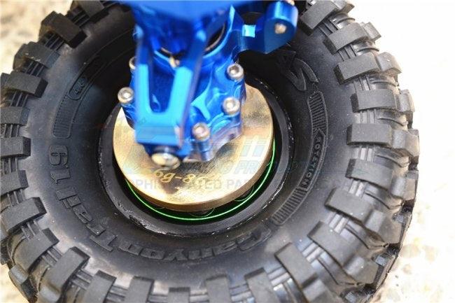 GPM BRASS PENDULUM KNUCKLE WITH ALLOY LID 23MM HEX ADAPTER TRAXXAS TRX-4 BLUE - PowerHobby