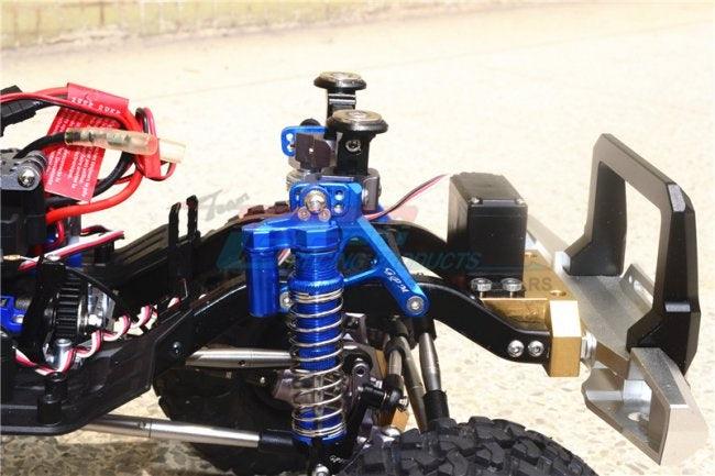 GPM ALUMINUM FRONT ADJUSTABLE SHOCK TOWER TRAXXAS TRX-4 / TRX-6 BLACK - PowerHobby