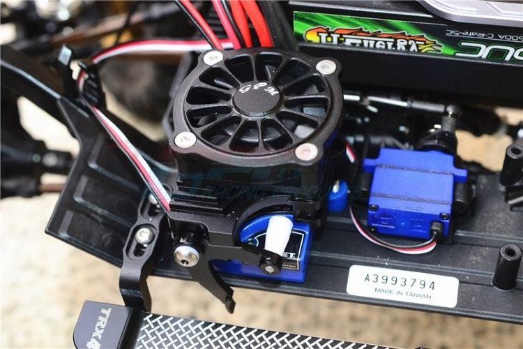 Gpm TRX4051FAN Blue Aluminum Motor Cooling Fan w/Easy Switch Traxxas TRX4 - PowerHobby