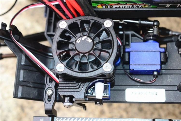 Gpm TRX4051FAN Blue Aluminum Motor Cooling Fan w/Easy Switch Traxxas TRX4 - PowerHobby