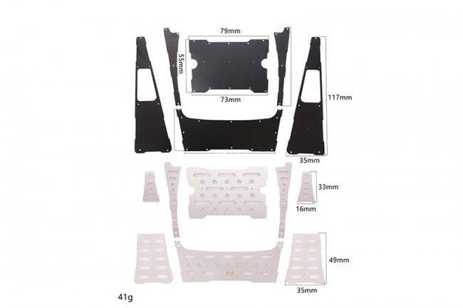 GPM RC CAR STAINLESS STEEL SLIP PROOF TREAD TRAXXAS TRX-4 DEFENDER - PowerHobby