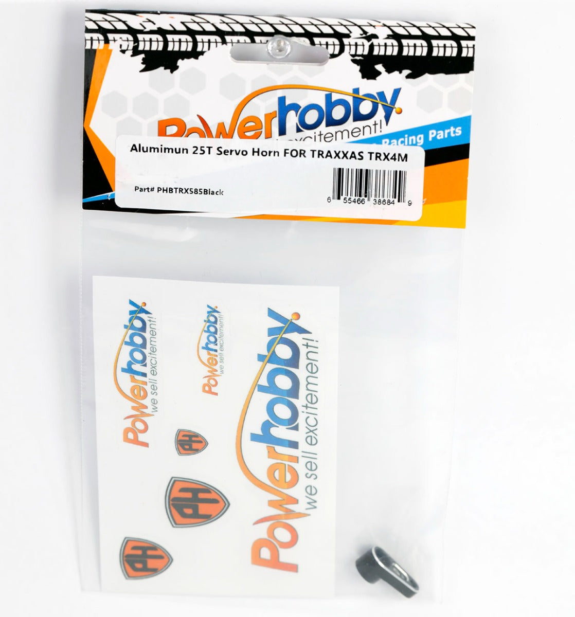 Powerhobby Aluminum 25T Servo Horn FOR Traxxas TRX-4M Black TRX4M - PowerHobby