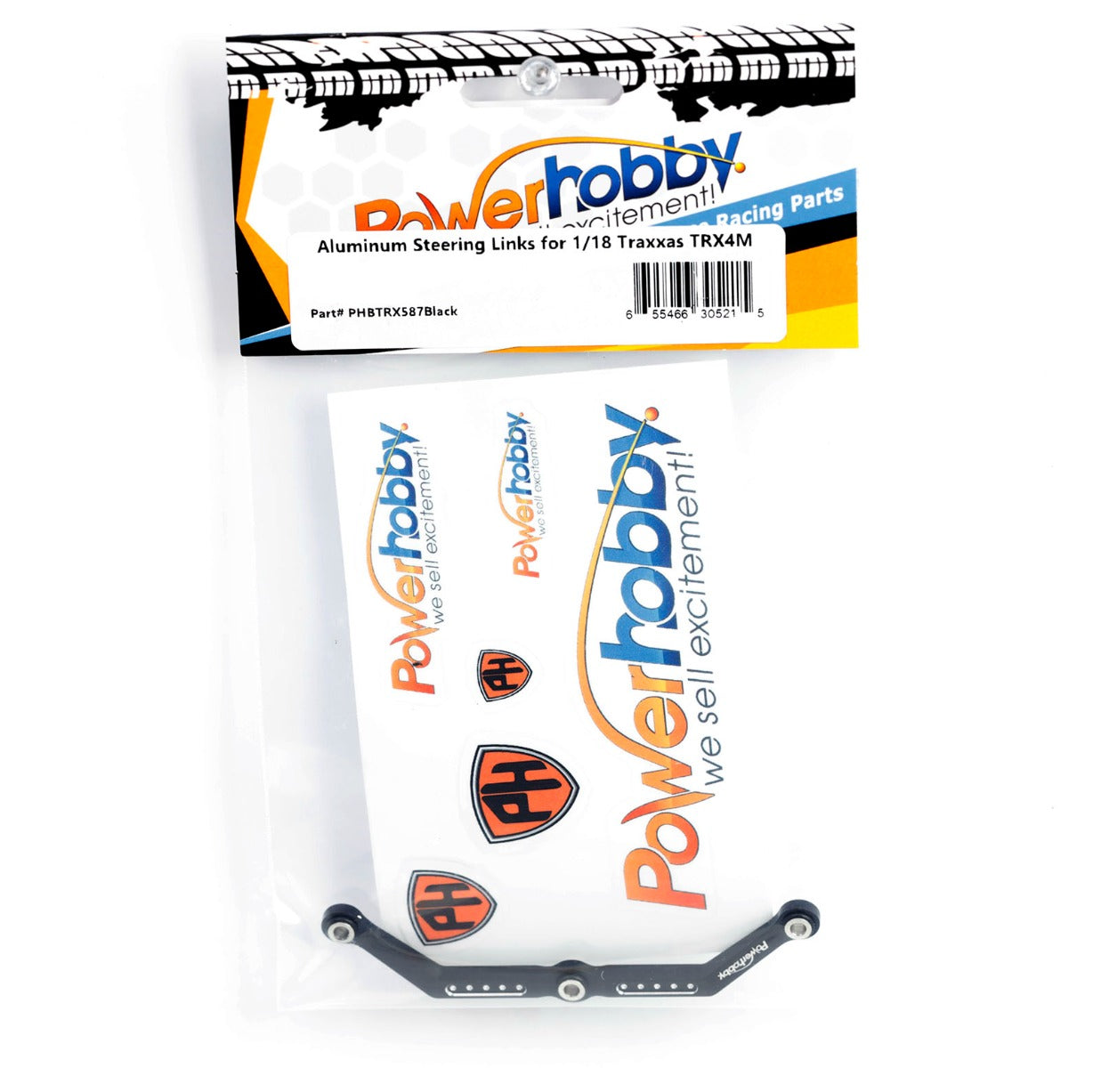 Powerhobby Aluminum Steering Link FOR Traxxas TRX-4M Black TRX4m - PowerHobby