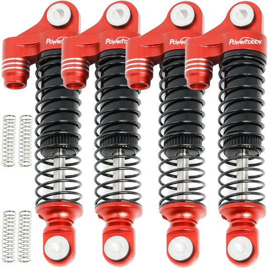 Powerhobby Aluminum 51mm Long Travel Shocks Red FOR Traxxas TRX-4M - PowerHobby