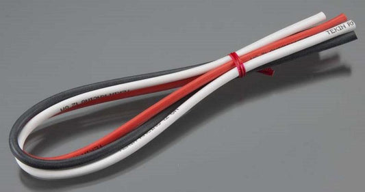 Tekin TT3011 12awg Silicon Power Wire 12" (3pieces) Red/Black/White - PowerHobby