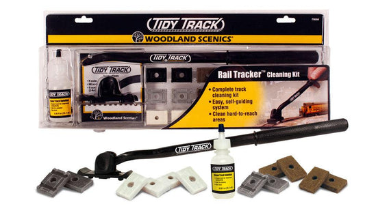 Woodland Scenics TT4550 Tidy Track Rail Tracker Cleaning Kit - PowerHobby