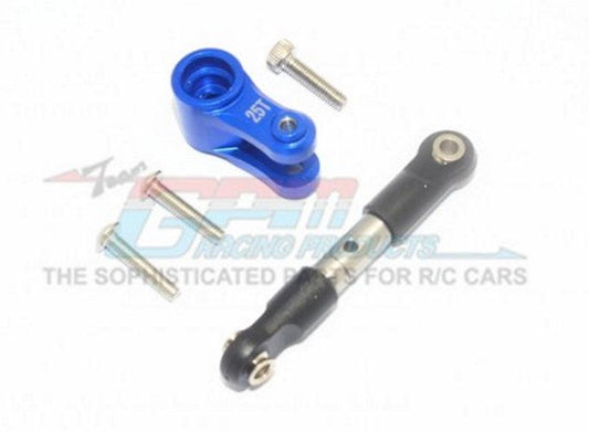 GPM TXMS16025T-B Stainless Steel Tie Rod /25T Aluminum Servo Horn (5PC Set) - PowerHobby