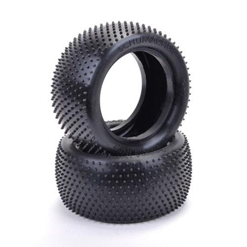 Schumacher U6803 Rear Mini Pin 2 Blue Tires (2) 1/10 Buggy - PowerHobby