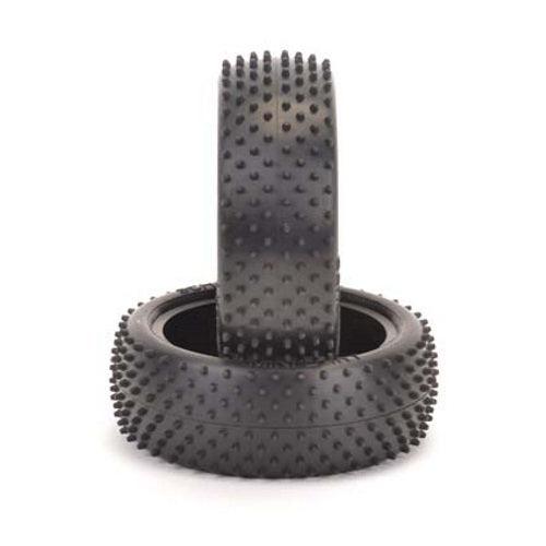 Schumacher U6828 Front Mini Dart Blue Tires (2) 1/10 Buggy - PowerHobby