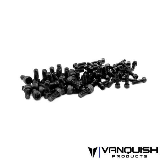 Vanquish VPS05001 Black Scale Wheel Screw Kit - PowerHobby