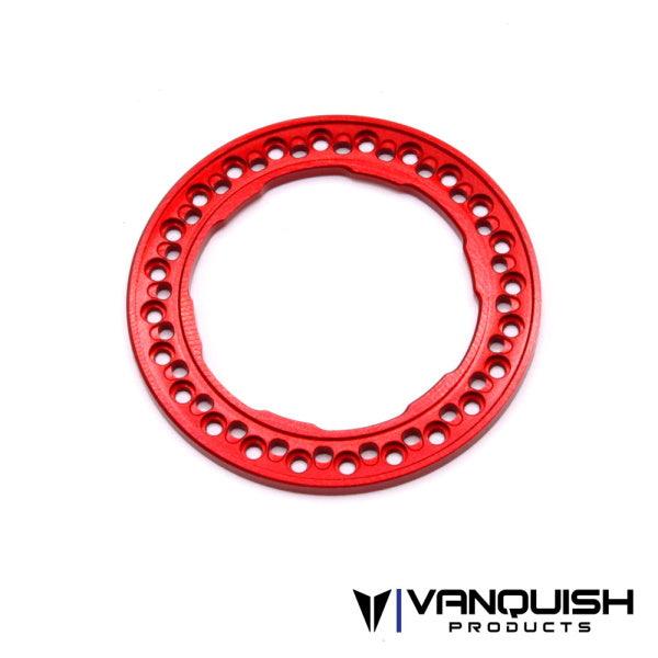 Vanquish VPS05163 1.9 Dredger Beadlock Red Anodized - PowerHobby