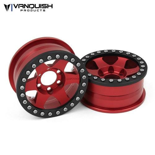 Vanquish VPS07766 Method 1.9 Race Wheels 310 Red Anodized (4) Rock Crawler - PowerHobby