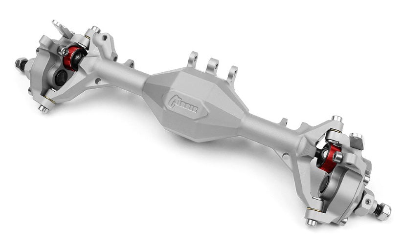 Vanquish Products Currie Portal F9 Front Axle Clear Anodized Axial SCX10-II - PowerHobby
