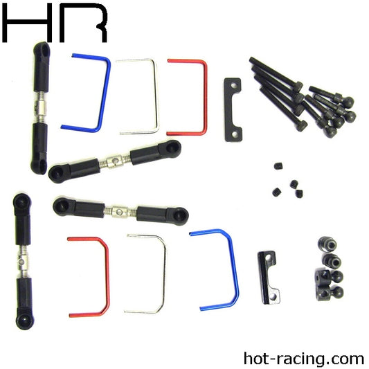 Hot racing  Full Front and Rear Sway Bar Kit 1/16 Traxxas Revo Slash - PowerHobby