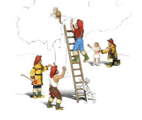 Woodland Scenics A1882 HO Scale Firemen to the Rescue - PowerHobby