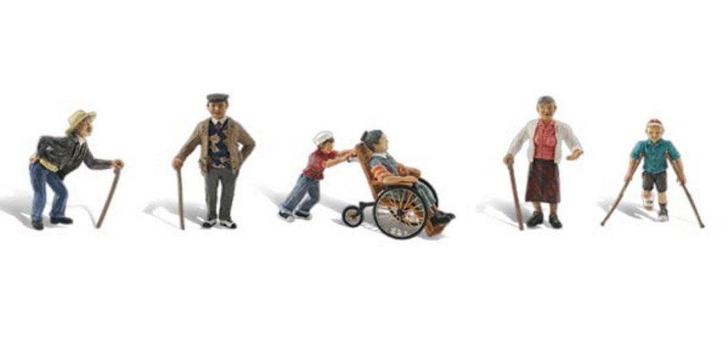 Woodland Scenics A1946 HO Scale Physically Challenged People - PowerHobby