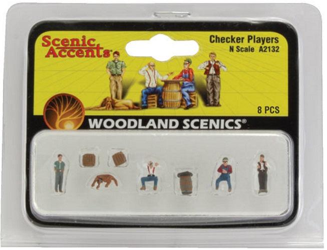 Woodland Scenics A2132 N Scale Checker Players - PowerHobby