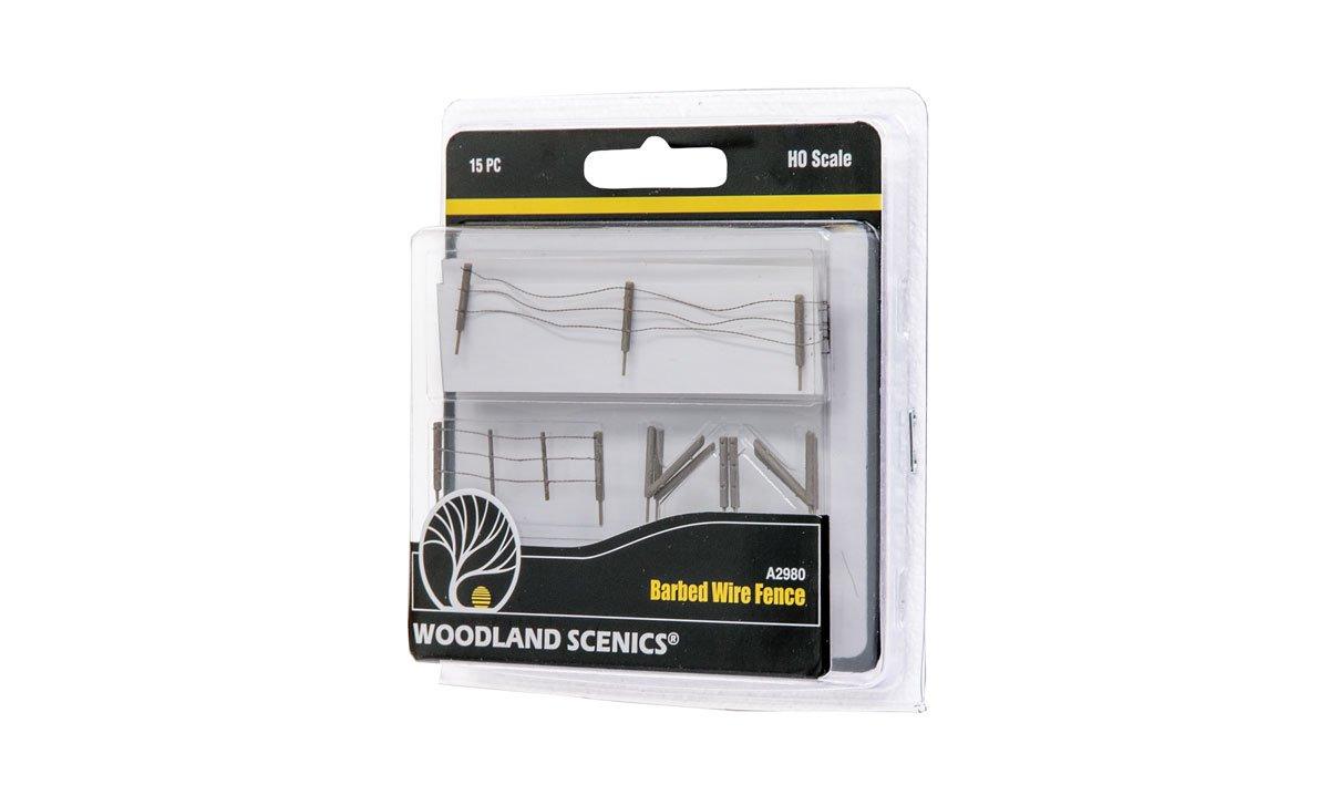 Woodland Scenics A2980 HO Scale Barbed Wire Fence - PowerHobby