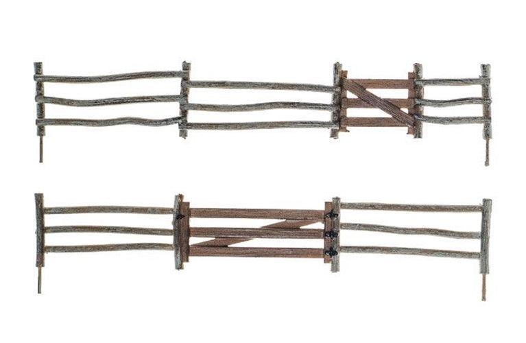 Woodland Scenics A2981 HO Scale Log Fence - PowerHobby