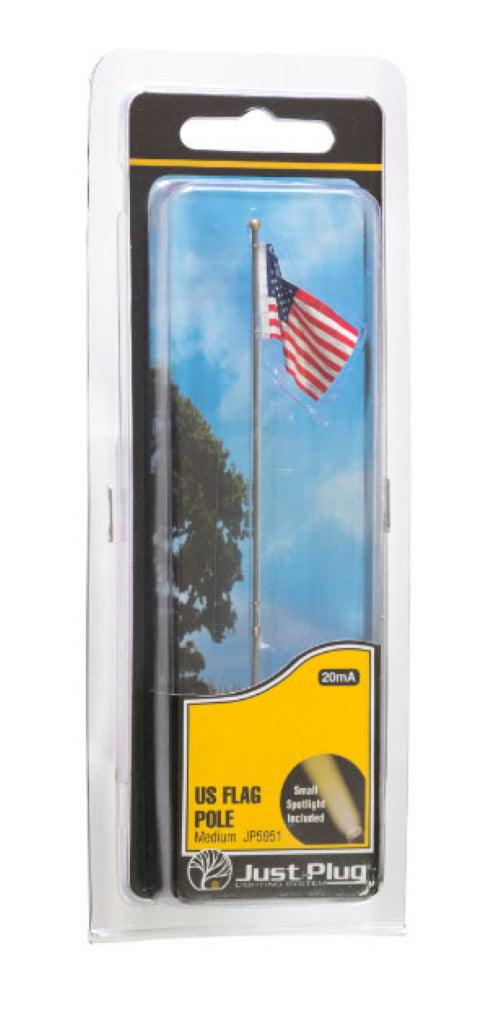 Woodland Scenics JP5951 Medium US Flag Pole - PowerHobby