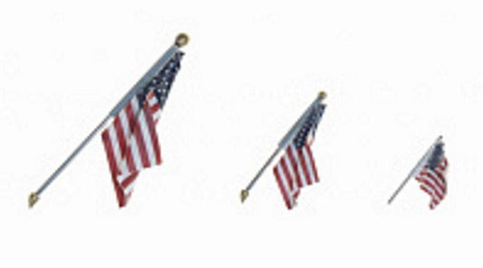 Woodland Scenics JP5953 N Scale Small US Flag Wall Mount - PowerHobby