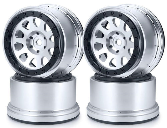 Aluminum Beadlock 4.3" Wheels / Rims (4) FOR Traxxas X-Maxx / XRT - PowerHobby