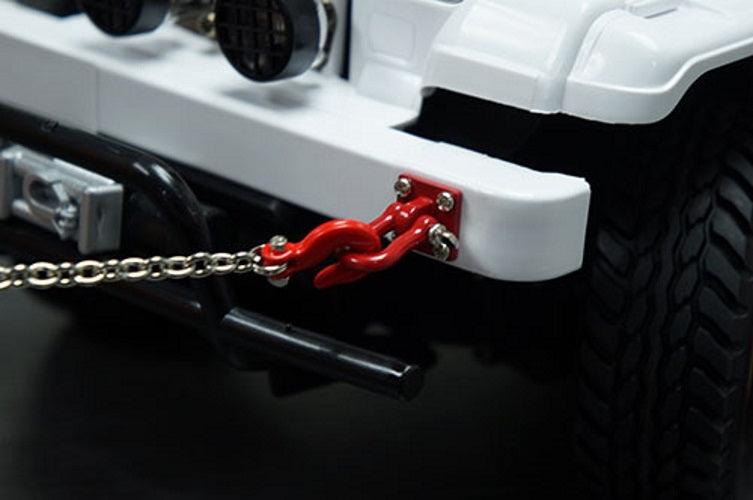 Yeah Racing 1/10 RC Rock Crawler Accessory 96cm Long Chain and Hook Set Black - PowerHobby