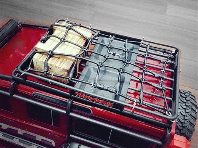 Yeah Racing 1/10 RC Crawler Scale Accessory Luggage Net 200mm x 110mm Red - PowerHobby