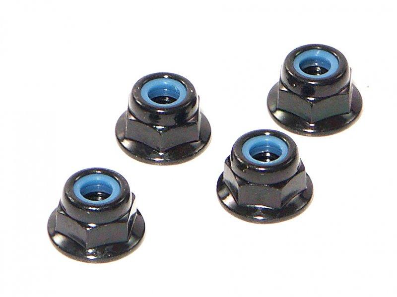 HPI Z684 Flanged Lock Nut M4 (4pieces) Ken Block WR8 Baja Savage Bullet Sprint - PowerHobby